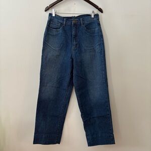 For Joseph 90s Y2K Wide Straight Cropped Medium Wash Denim Jeans Women’s Size 12